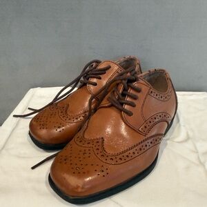 Florsheim Brown Kids Lace-Up Dress Shoes